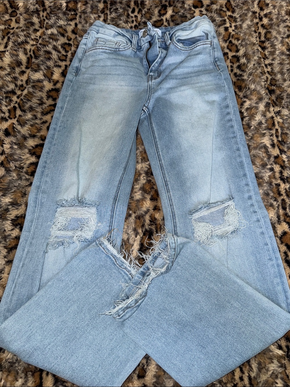 Light Blue Distressed Women’s Jeans